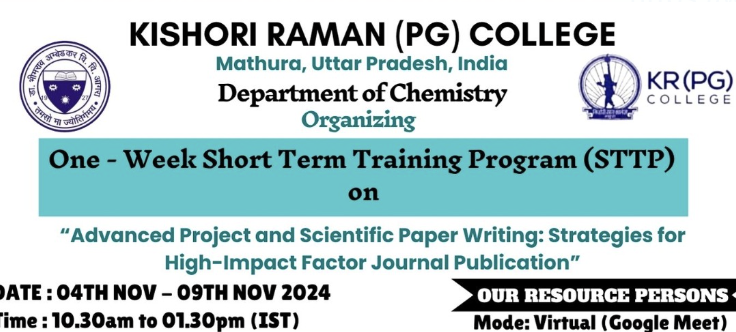 Advanced Project and Scientific Paper Writing: Strategies for High-Impact Factor Journal Publication 2024 Training Program Poster